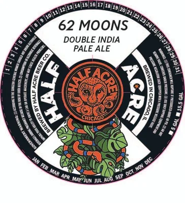 62 Moons label