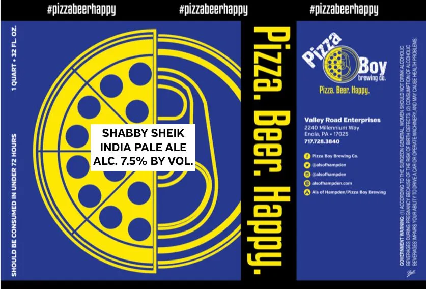 Shabby Sheik — full label as filed with TTB