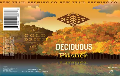 Deciduous Pilsner label
