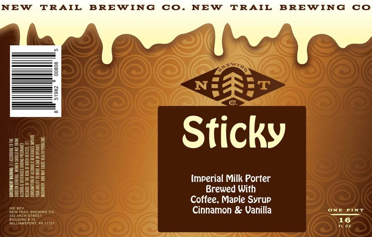 Sticky — full label as filed with TTB