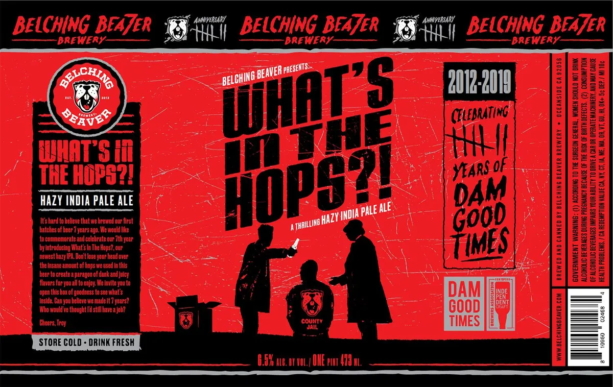 What's In The Hops?! — full label as filed with TTB