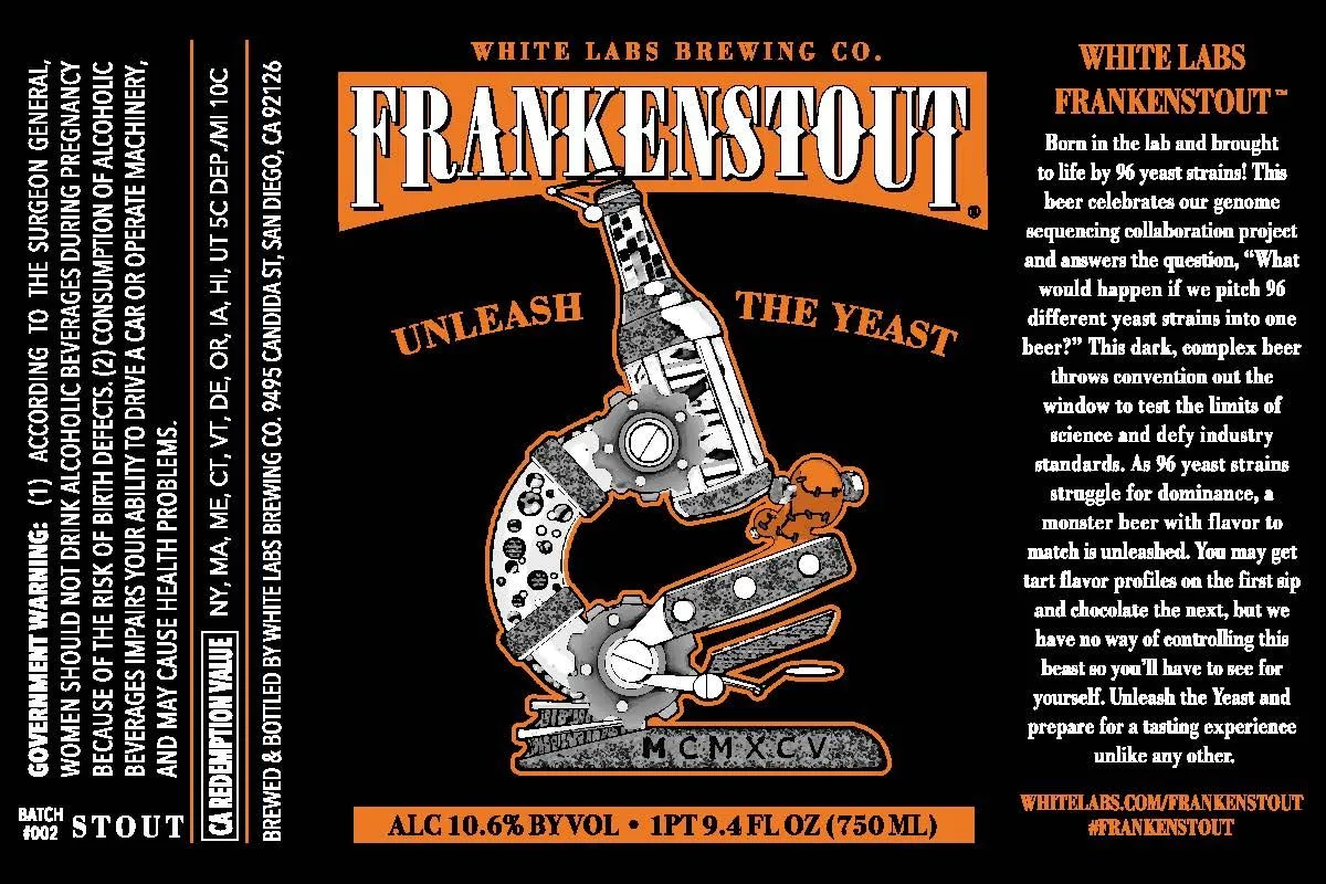 Frankenstout — full label as filed with TTB