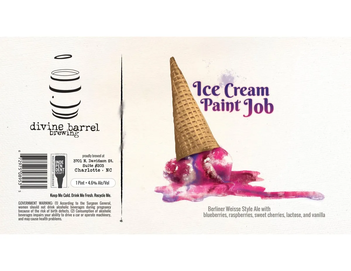 Ice Cream Paint Job — full label as filed with TTB