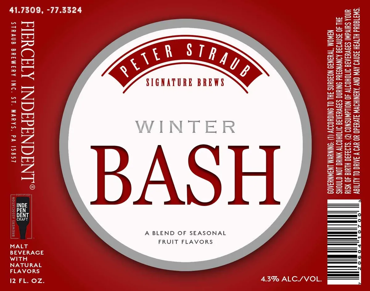 Winter Bash — full label as filed with TTB