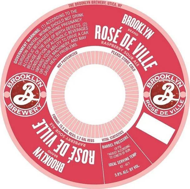 Rosé de Ville — full label as filed with TTB