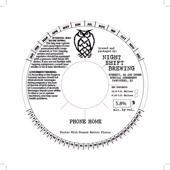 Phone Home — full label as filed with TTB