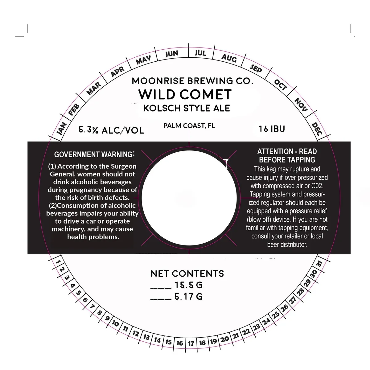Wild Comet — full label as filed with TTB