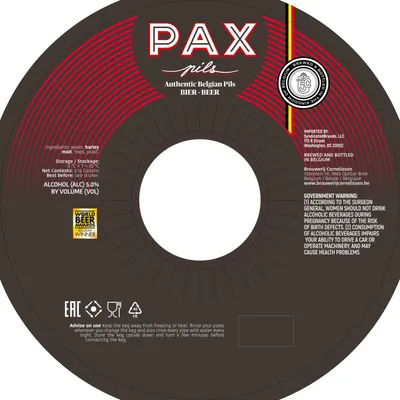 Pax Pils label
