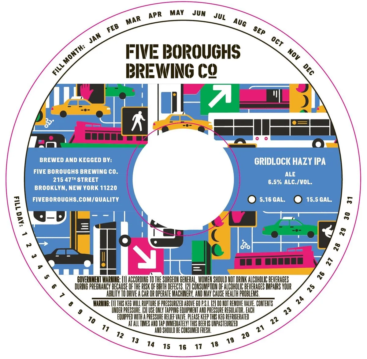 Gridlock Hazy IPA — full label as filed with TTB