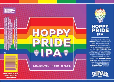 Hoppy Pride IPA label