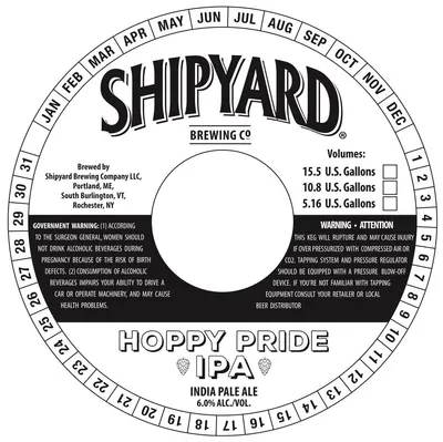 Hoppy Pride IPA label