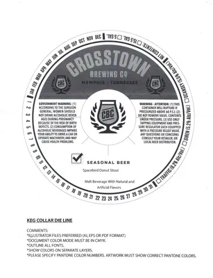 Spacebird Donut Stout label