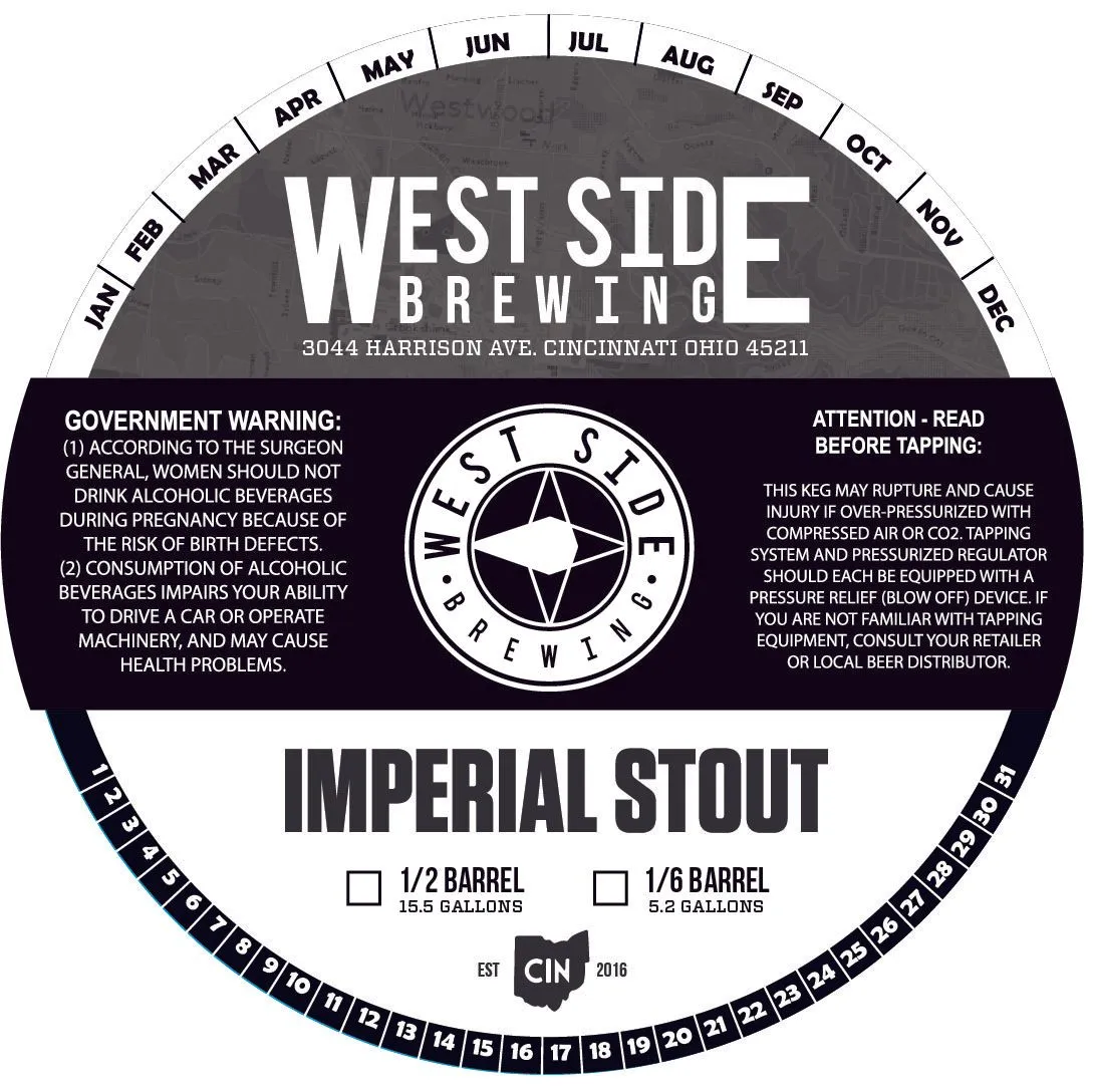 Imperial Stout — full label as filed with TTB