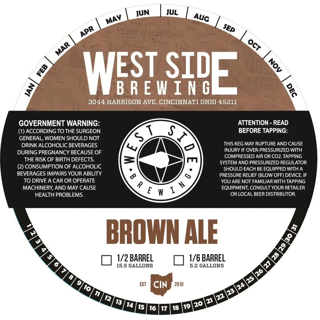 Brown Ale — full label as filed with TTB