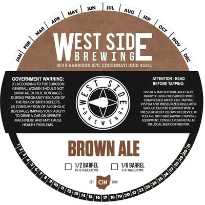 Brown Ale label