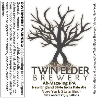 Ah-Maze-Ing IPA label