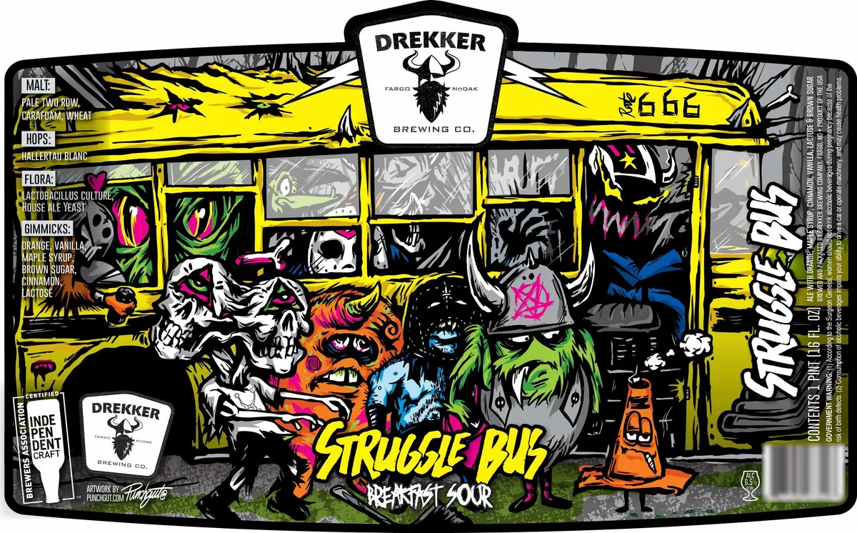 Struggle Bus Breakfast Sour — full label as filed with TTB