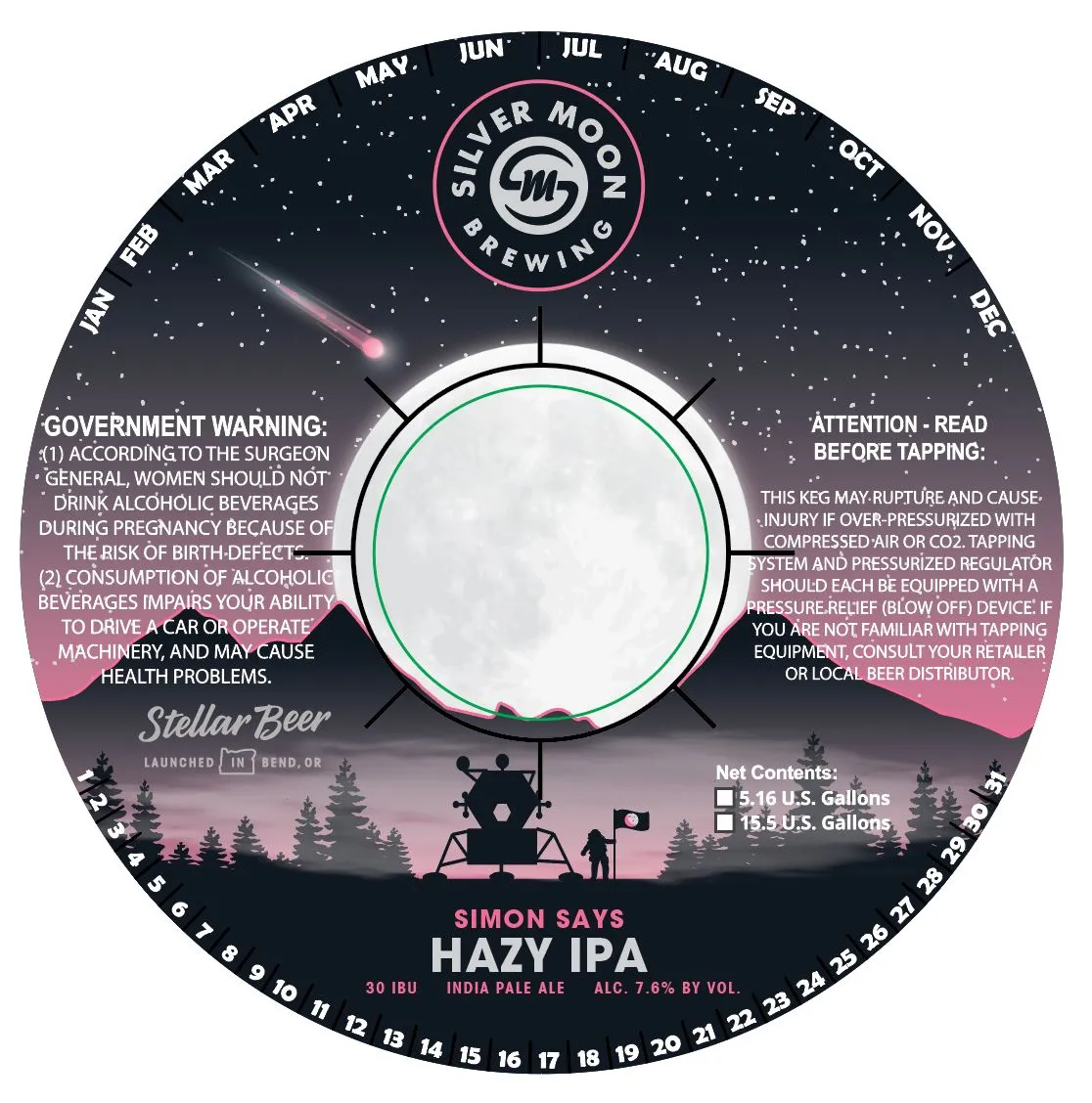 Simon Says Hazy IPA — full label as filed with TTB