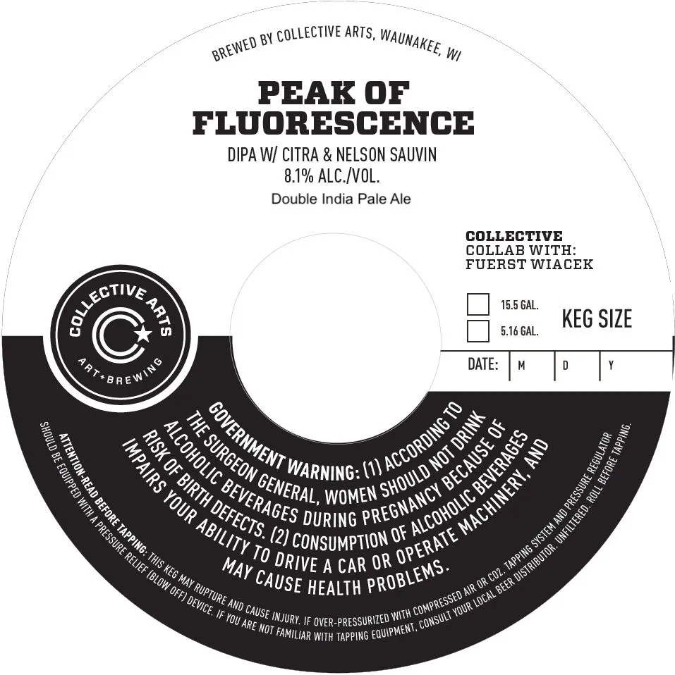 Peak of Fluorescence — full label as filed with TTB
