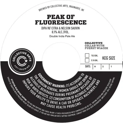 Peak of Fluorescence label