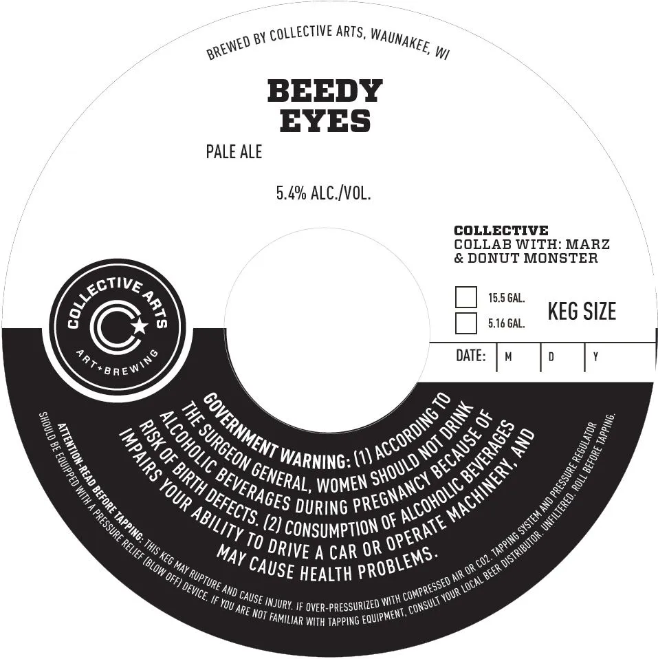Beedy Eyes — full label as filed with TTB