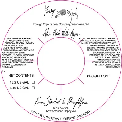 From Stardust to Thoughtform label