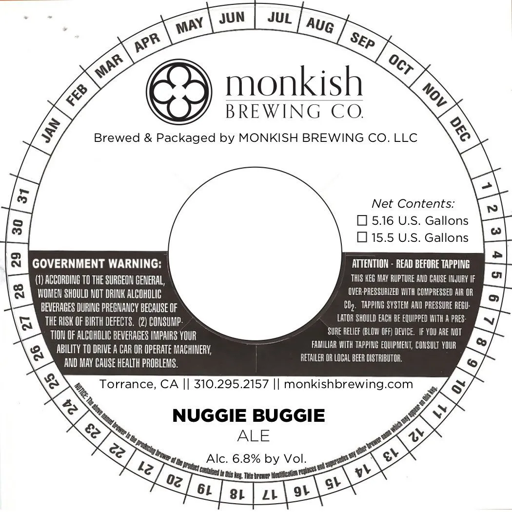 Nuggie Buggie — full label as filed with TTB
