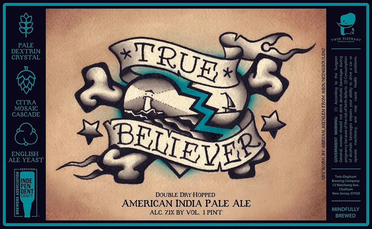 True Believer — full label as filed with TTB