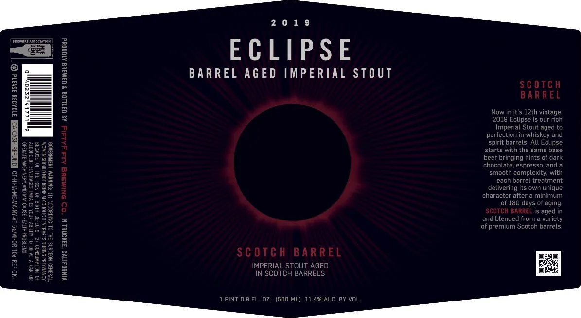 Eclipse — full label as filed with TTB