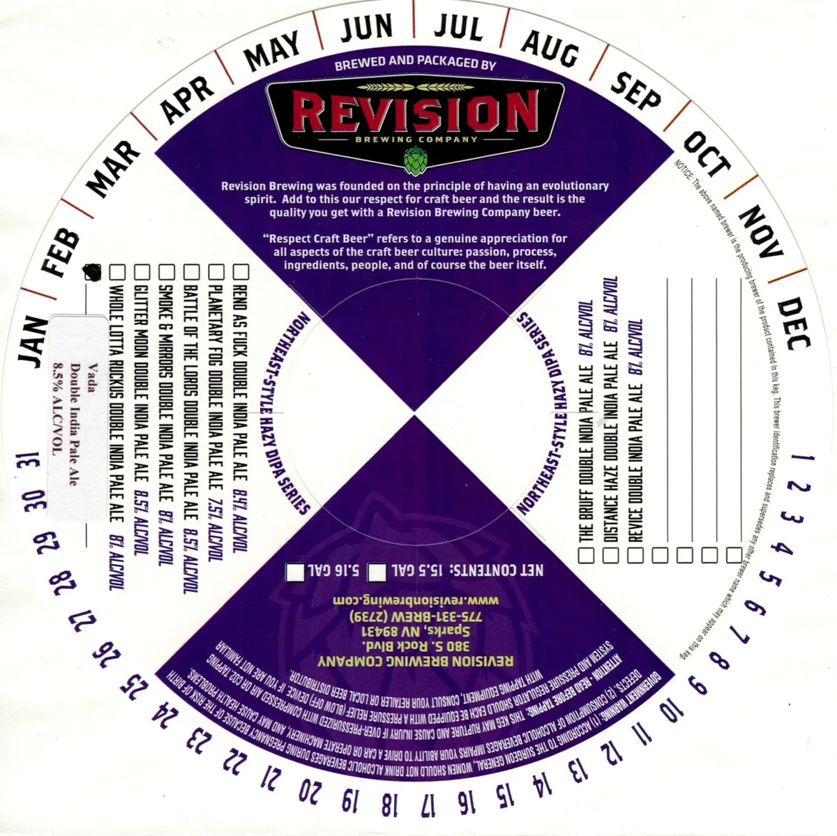 Vada — full label as filed with TTB