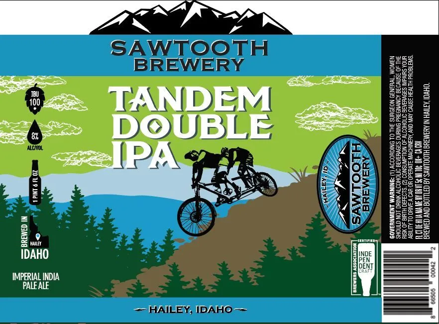 Tandem Double IPA — full label as filed with TTB