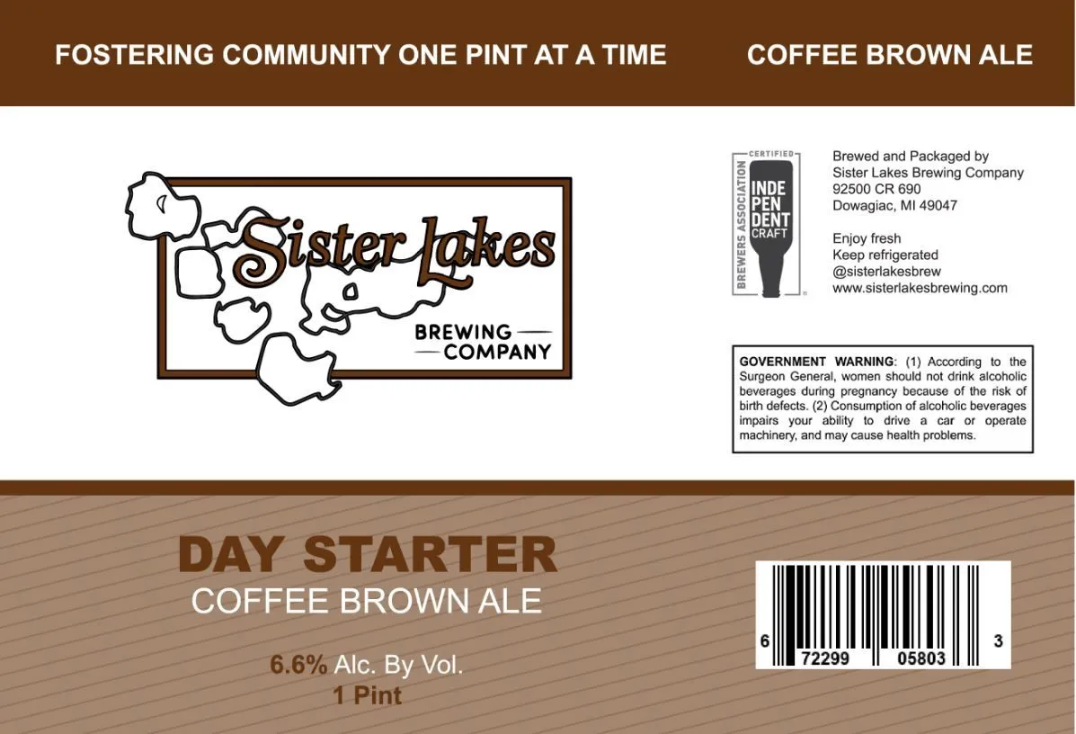 Day Starter — full label as filed with TTB