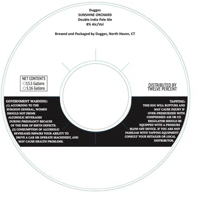 Sunshine Orchard label