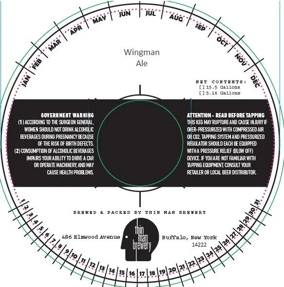 Wingman Ale — full label as filed with TTB