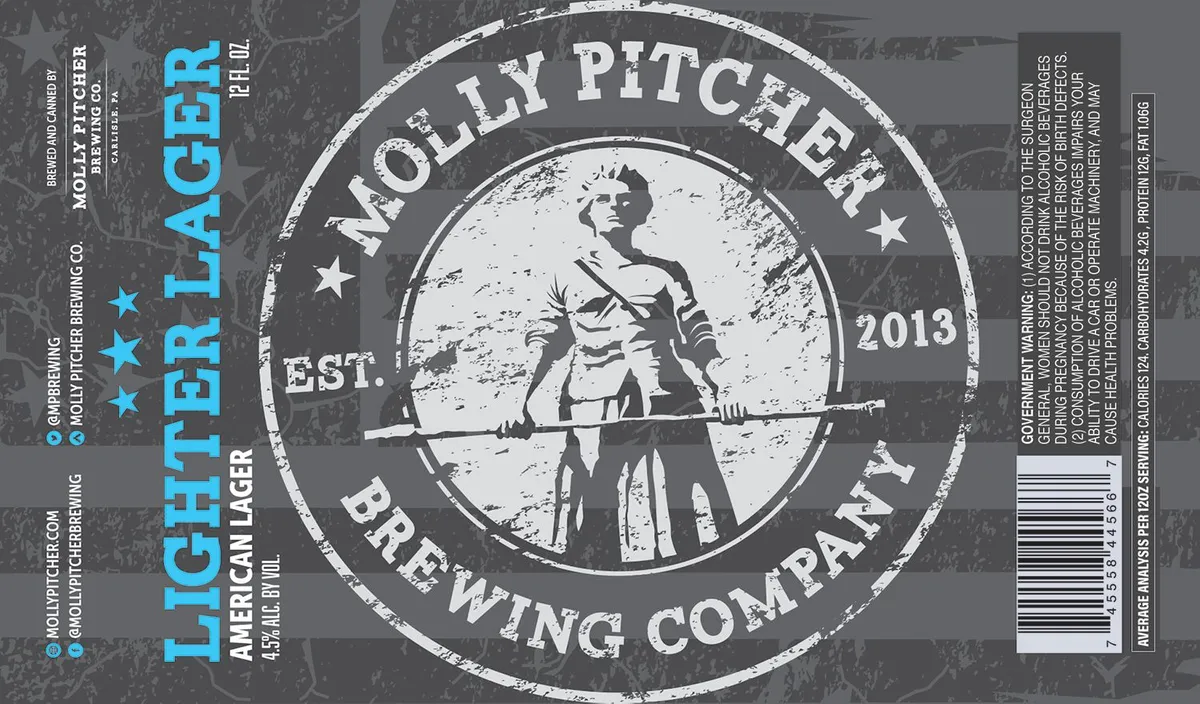 Lighter Lager — full label as filed with TTB