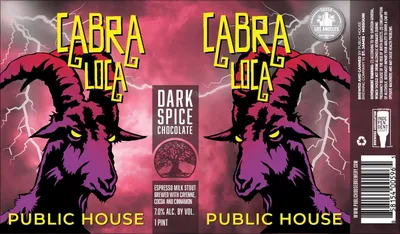 Cabra Loca Dark Spice Chocolate label