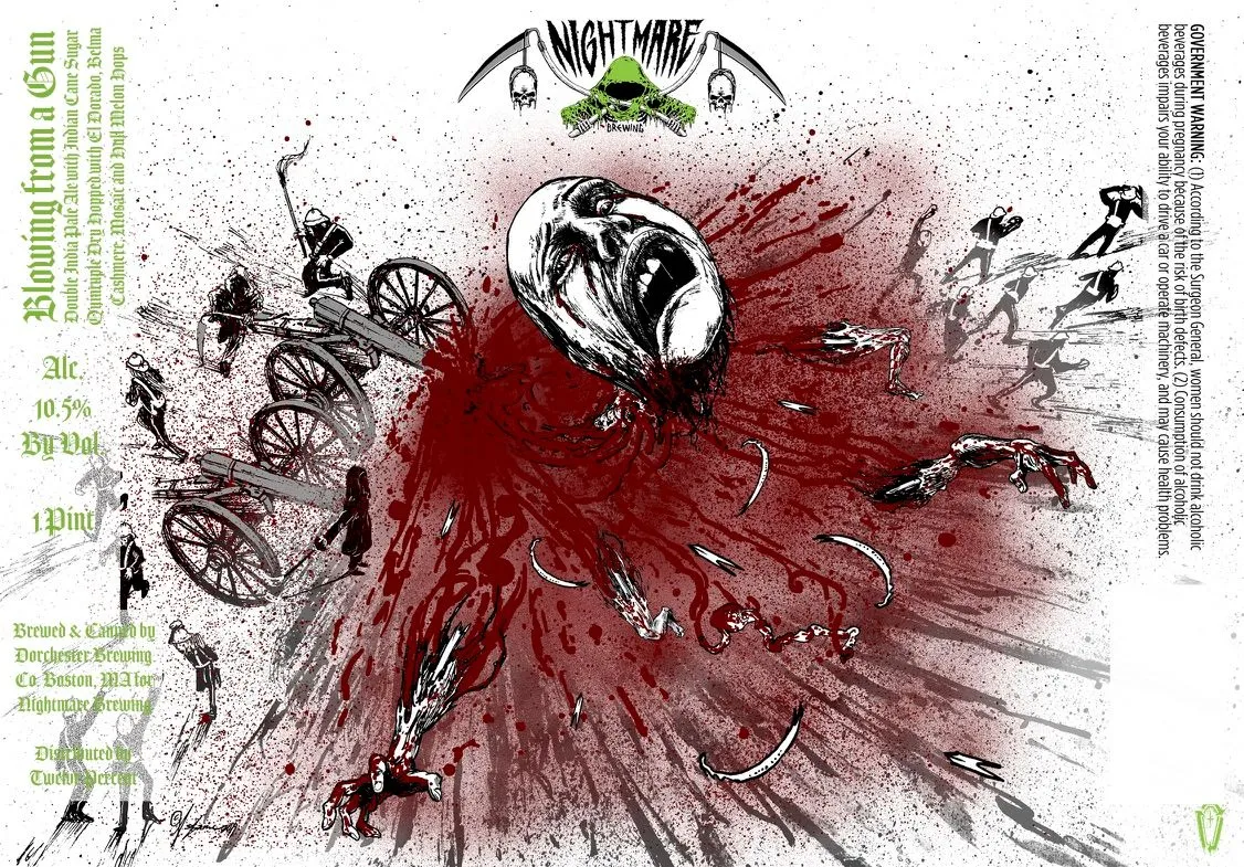 Blowing from a Gun — full label as filed with TTB