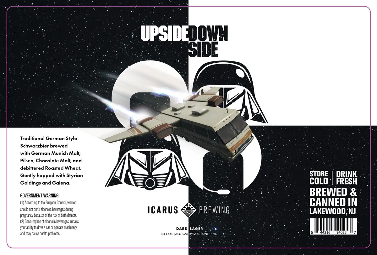 Upside Downside — full label as filed with TTB