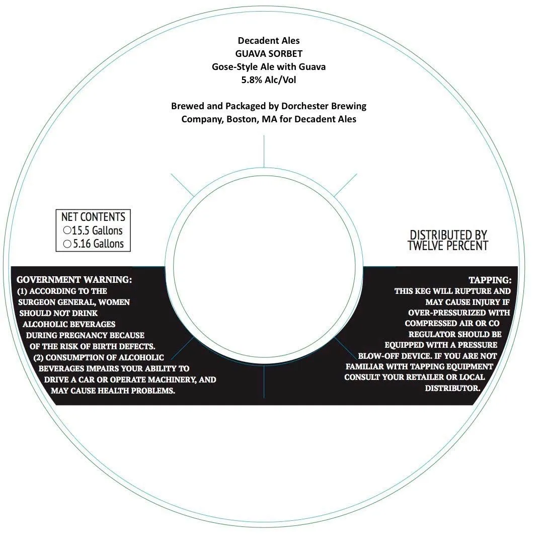 Guava Sorbet — full label as filed with TTB