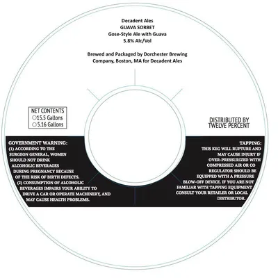 Guava Sorbet label
