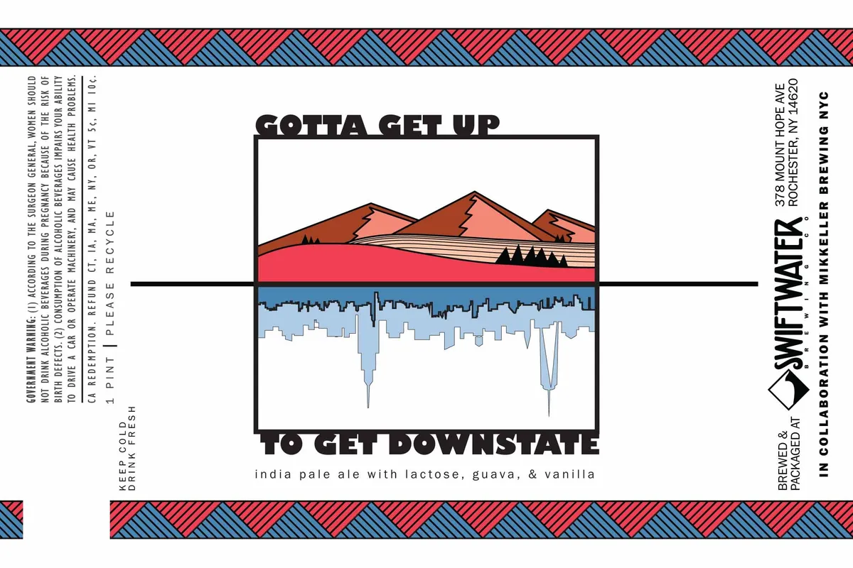 Gotta Get Up to Get Downstate India Pale Ale — full label as filed with TTB