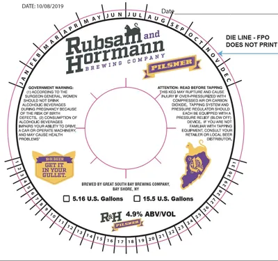 R&H Pilsner label
