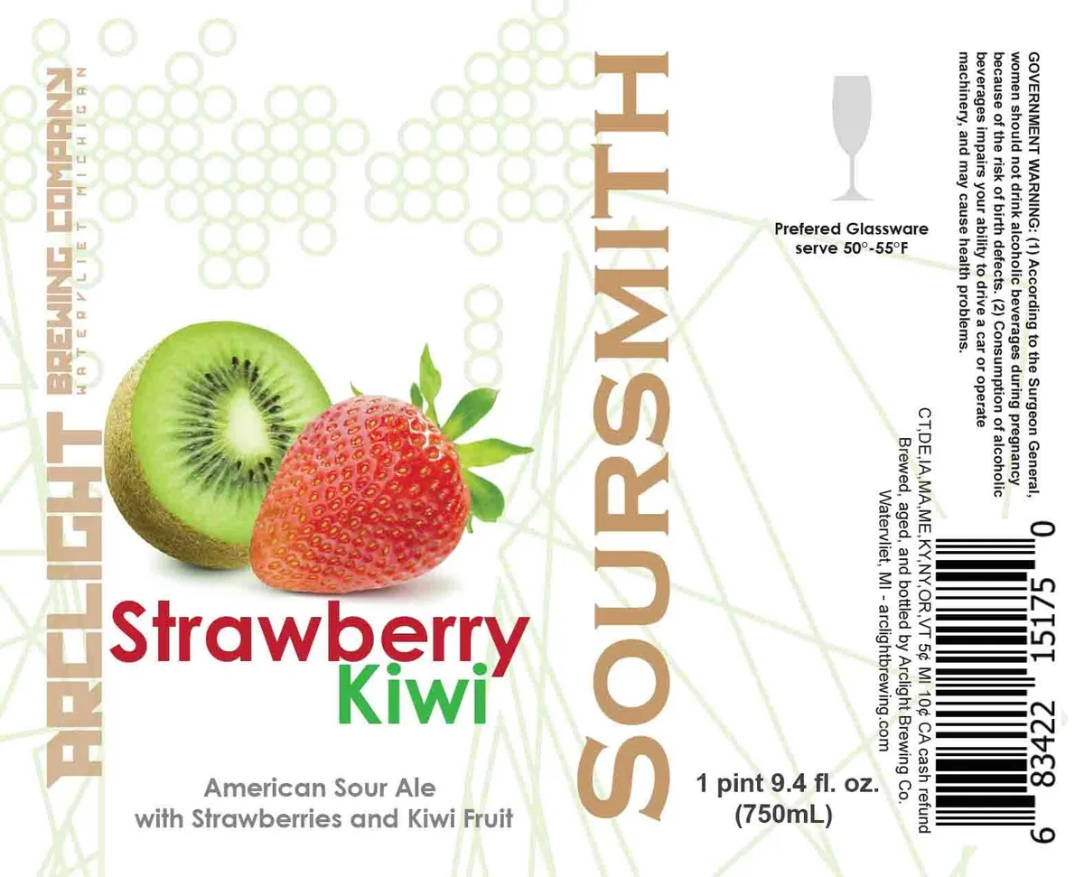 Soursmith Strawberry Kiwi label
