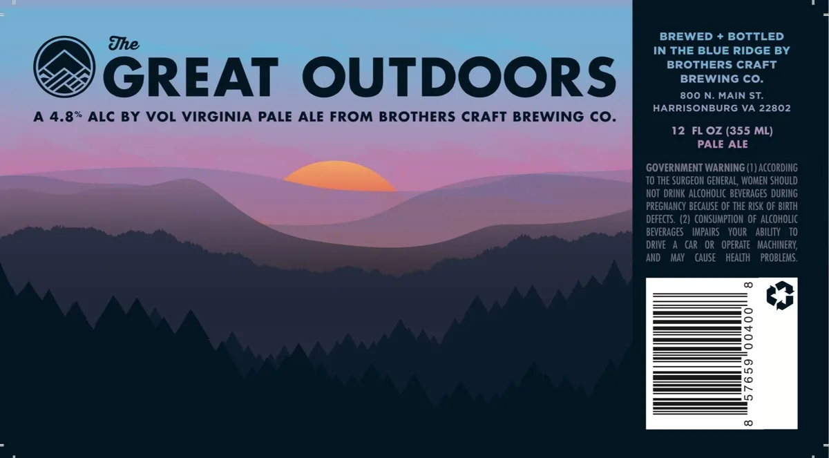 The Great Outdoors — full label as filed with TTB