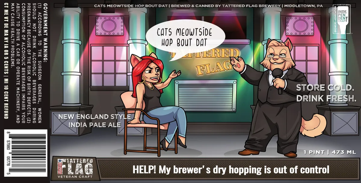 Cats Meowtside Hop Bout Dat — full label as filed with TTB