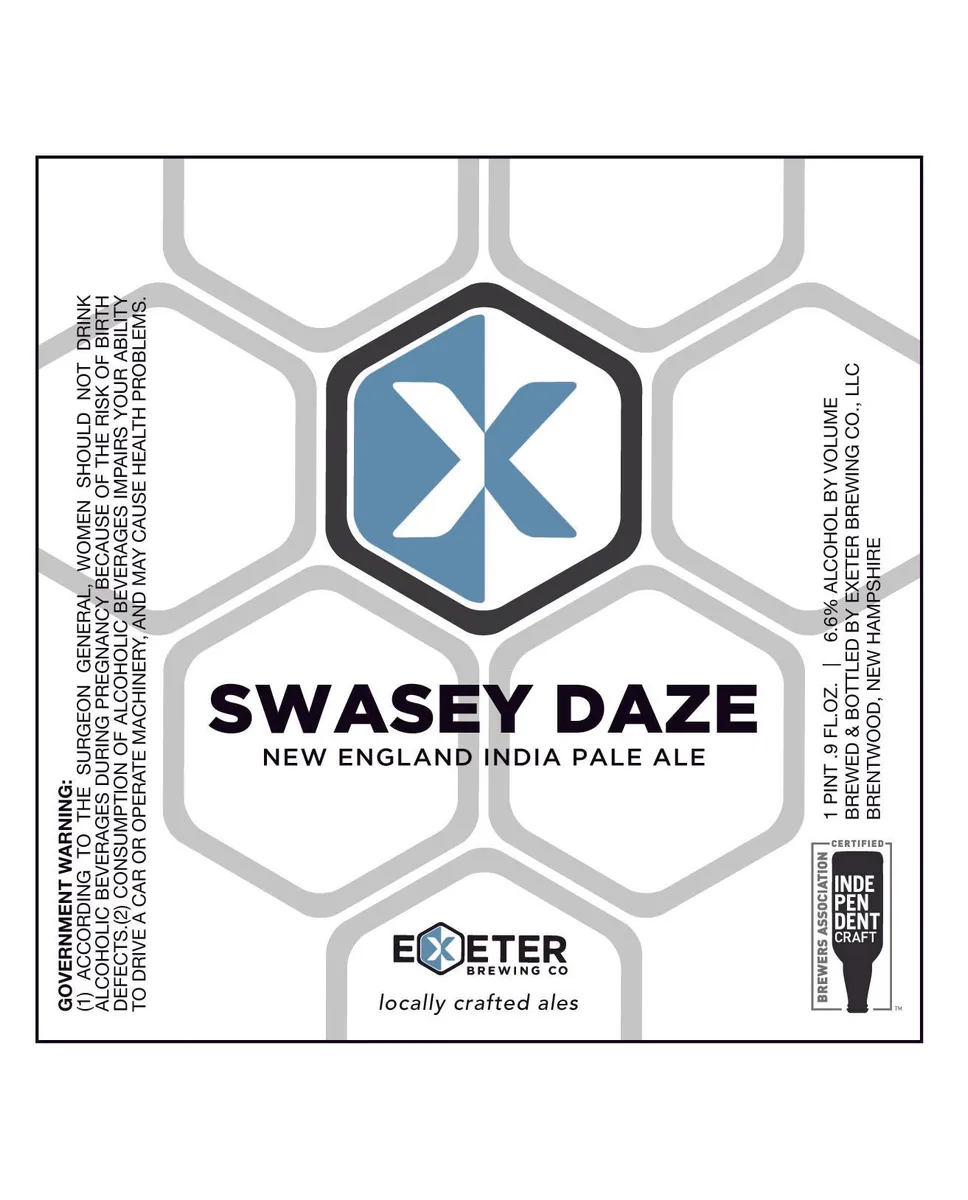 Swasey Daze — full label as filed with TTB