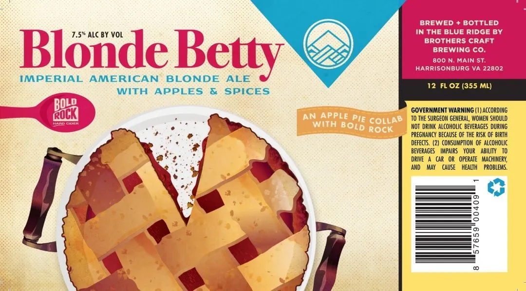 Blonde Betty — full label as filed with TTB