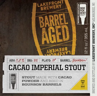 Cacao Imperial Stout label