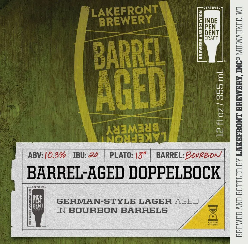 Barrel-Aged Doppelbock — full label as filed with TTB