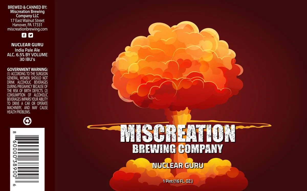 Nuclear Guru — full label as filed with TTB